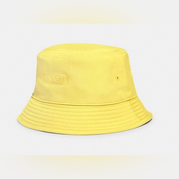 New! Coach Reversible Signature Nylon Bucket Hat (Authentic) Unisex - Picture 3 of 16